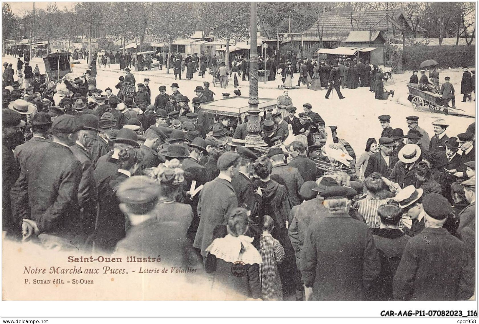 CAR-AAGP11-93-1055 - SAINT-OUEN - Notre Marché Aux Puces - Loterie De Volailles - Saint Ouen