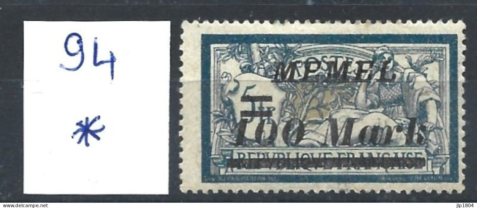 MEMEL YT N° 94 * 100 Mark Avec Charnière - Nuevos