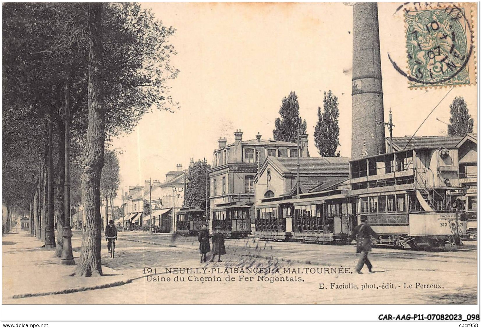 CAR-AAGP11-93-1046 - NEUILLY-PLAISANCE LA MALTOURNEE - Usine Du Chemin De Fer Nogentais  - Neuilly Plaisance