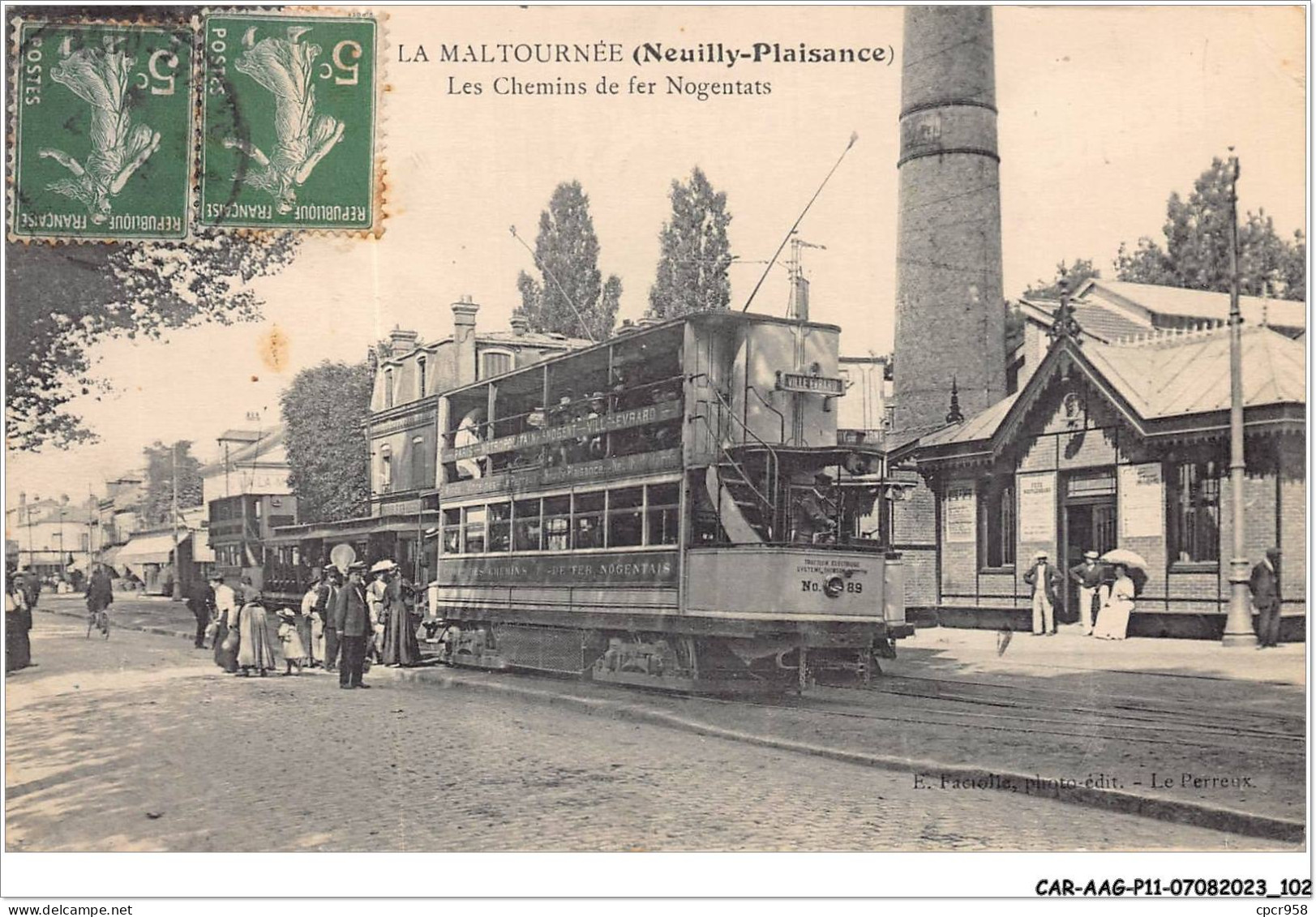 CAR-AAGP11-93-1048 - NEUILLY-PLAISANCE - LA MALTOURNEE - Chemin De Fer Nogentats - Tramway - Neuilly Plaisance