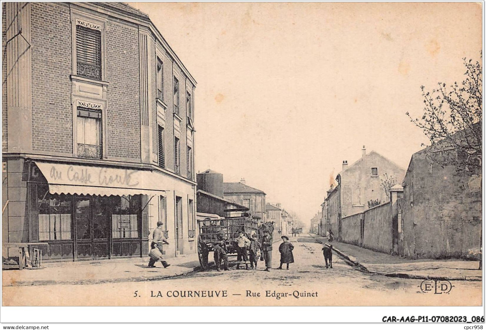 CAR-AAGP11-93-1040 - LA COURNEUVE - Rue Edgar-Quinet  - ELD - La Courneuve