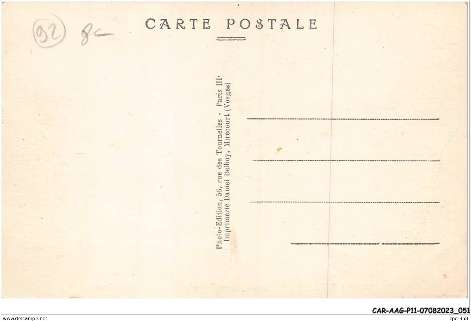 CAR-AAGP11-92-1022 - VAUCRESSON - Vue Générale Prise De La Gare  - Vaucresson