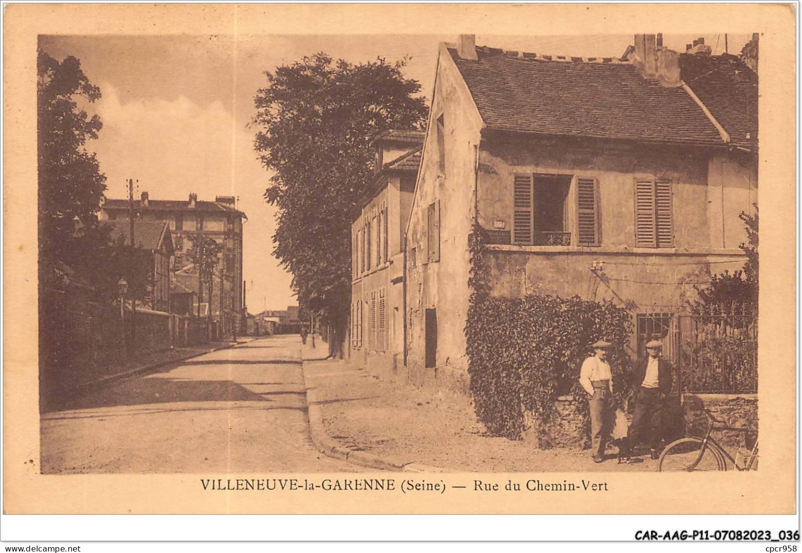 CAR-AAGP11-92-1015 - VILLENEUVE-LA-GARENNE - Rue Du Chemin-Vert - Villeneuve La Garenne