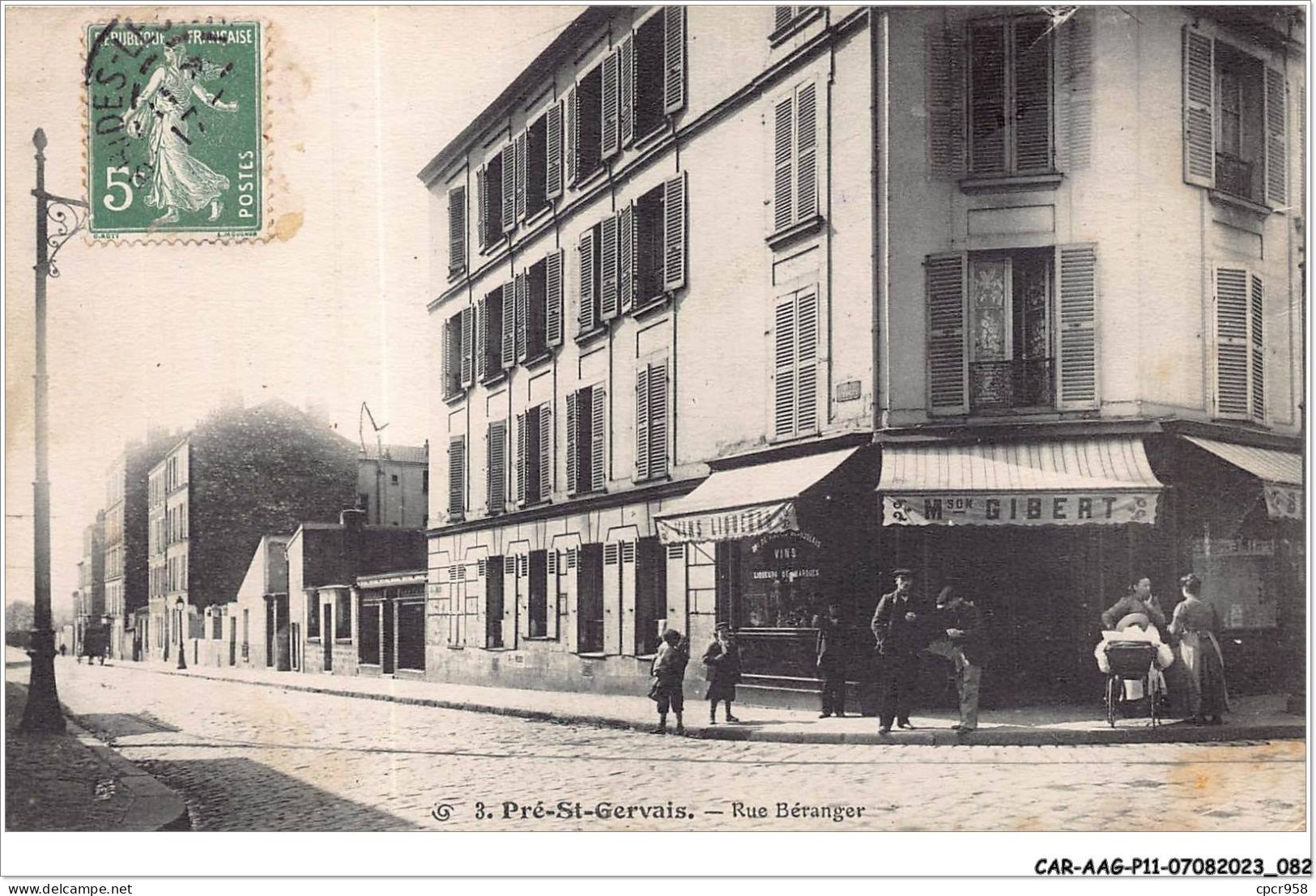 CAR-AAGP11-93-1038 - PRE-SAINT GERVAIS - Rue Beranger - Maison Gibert - Sonstige & Ohne Zuordnung