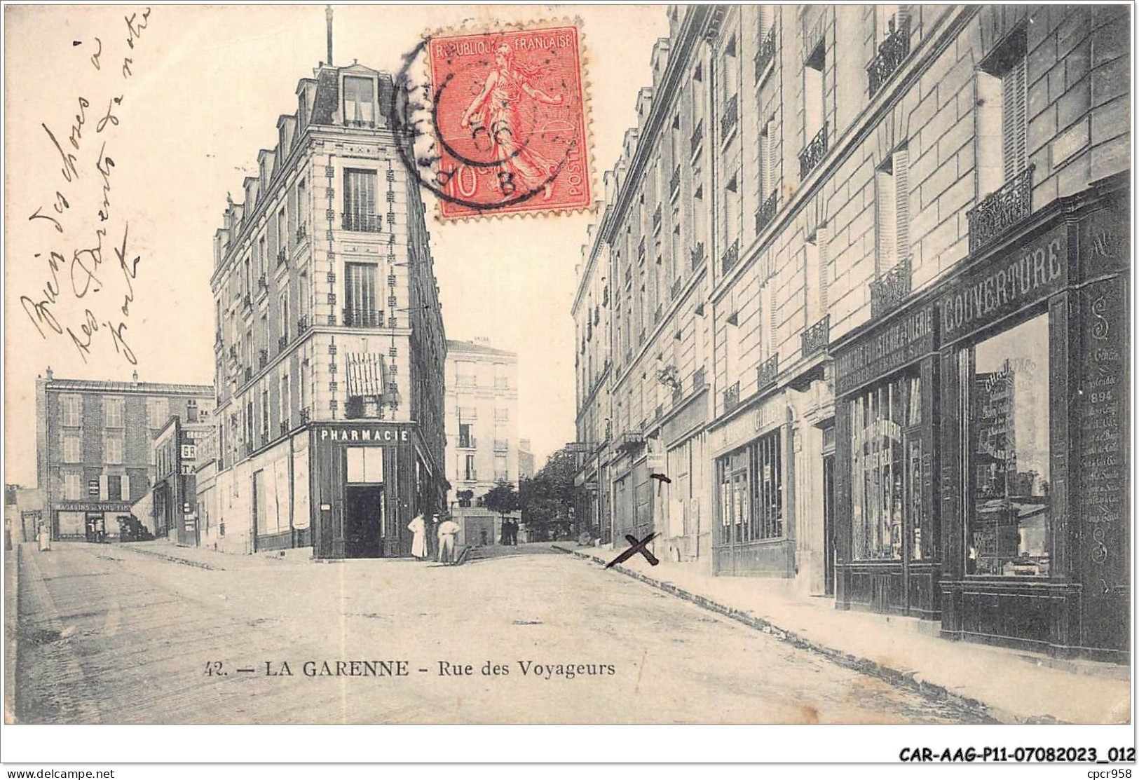 CAR-AAGP11-92-1003 - LA GARENNE - Rue Des Voyageurs - Pharmacie - La Garenne Colombes