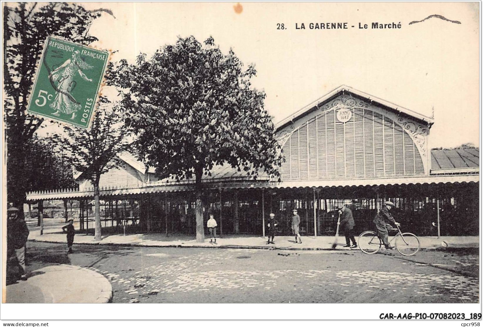 CAR-AAGP10-92-0987 - LA GARENNE - Le Marché - La Garenne Colombes