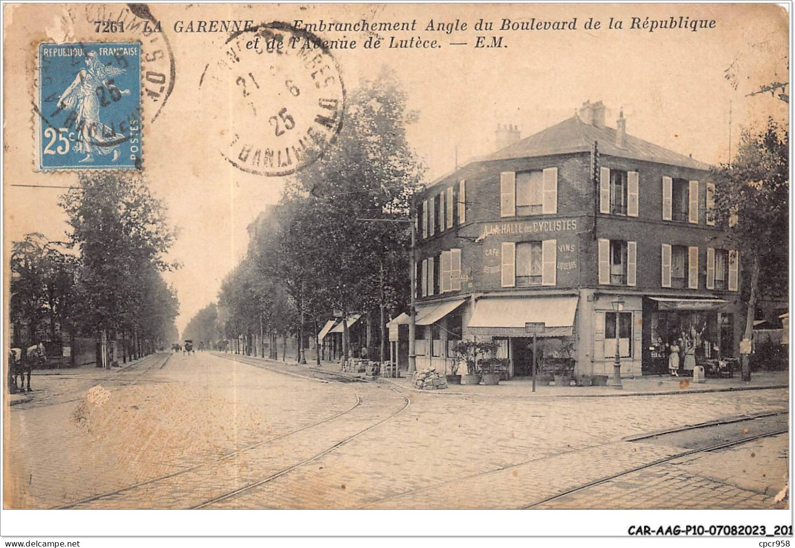 CAR-AAGP10-92-0993 - LA GARENNE-COLOMBES - Embrachement Angle Du Boulevard De La Republique  - La Garenne Colombes