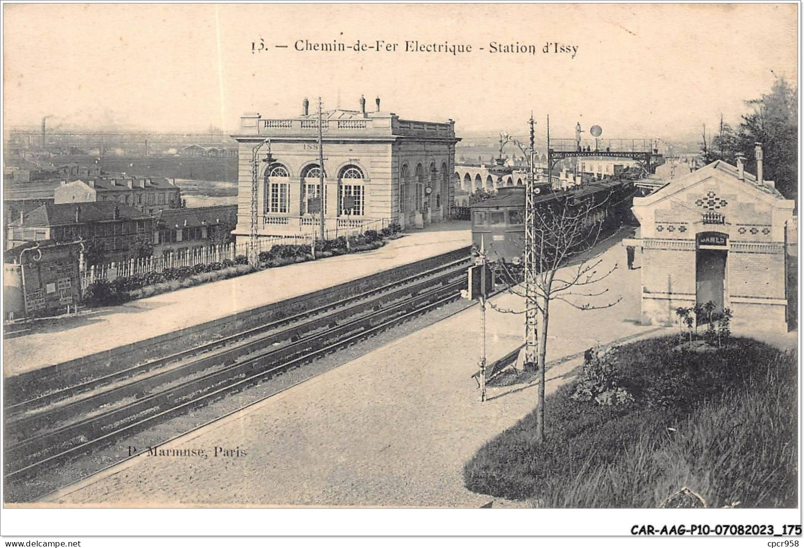 CAR-AAGP10-92-0980 - ISSY-LES-MOULINEAUX - Gare Du Chemin De Fer Electrique - Train - Issy Les Moulineaux