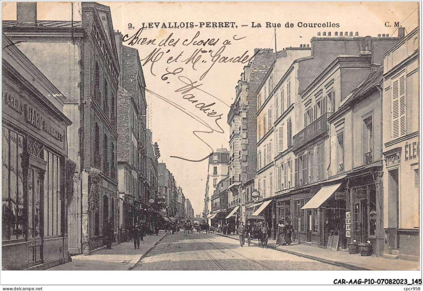 CAR-AAGP10-92-0965 - LEVALLOIS-PERRET - La Rue De Courcelles  - Levallois Perret