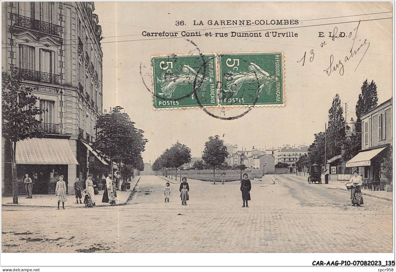 CAR-AAGP10-92-0960 - LA GARENNE-COLOMBES - Carrefour Conti Et Rue Dumont D'Urville - La Garenne Colombes