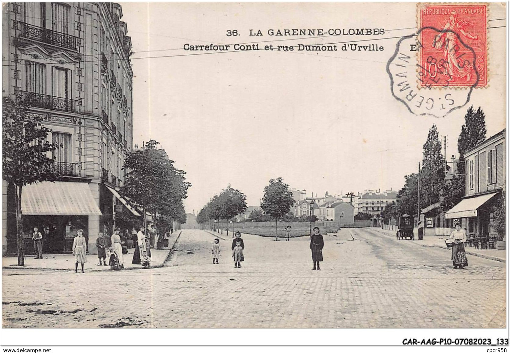 CAR-AAGP10-92-0959 - LA GARENNE-COLOMBES - Carrefour Conti Et Rue Dumont D'Urville - La Garenne Colombes