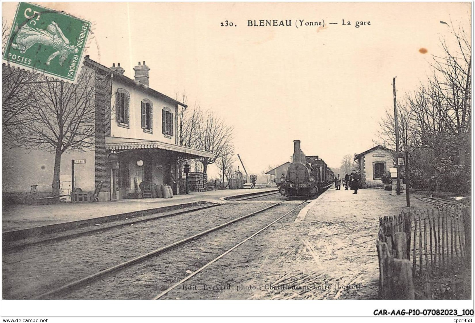CAR-AAGP10-89-0942 - BLENEAU - La Gare - Train - Bleneau