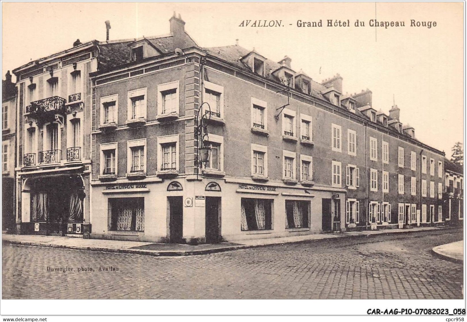 CAR-AAGP10-89-0921 - AVALLON - Grand Hotel  Du Chapeau Rouge  - Avallon