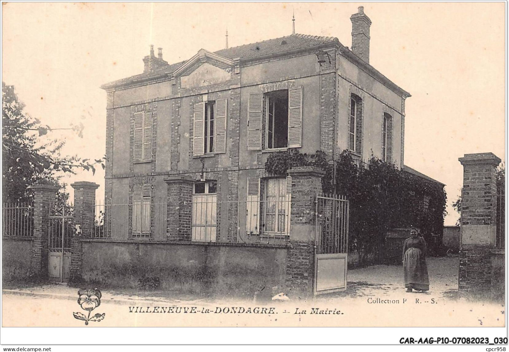 CAR-AAGP10-89-0907 - VILLENEUVE-LA-DONDAGRE - La Mairie  - Villeneuve-la-Dondagre