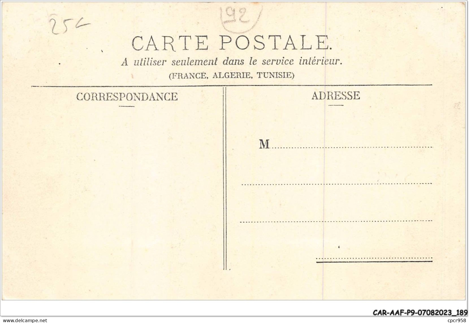 CAR-AAFP9-92-0849 - CHAVILLE - Hutte De Bucherons Dans Le Bois De L'ursine - Chaville