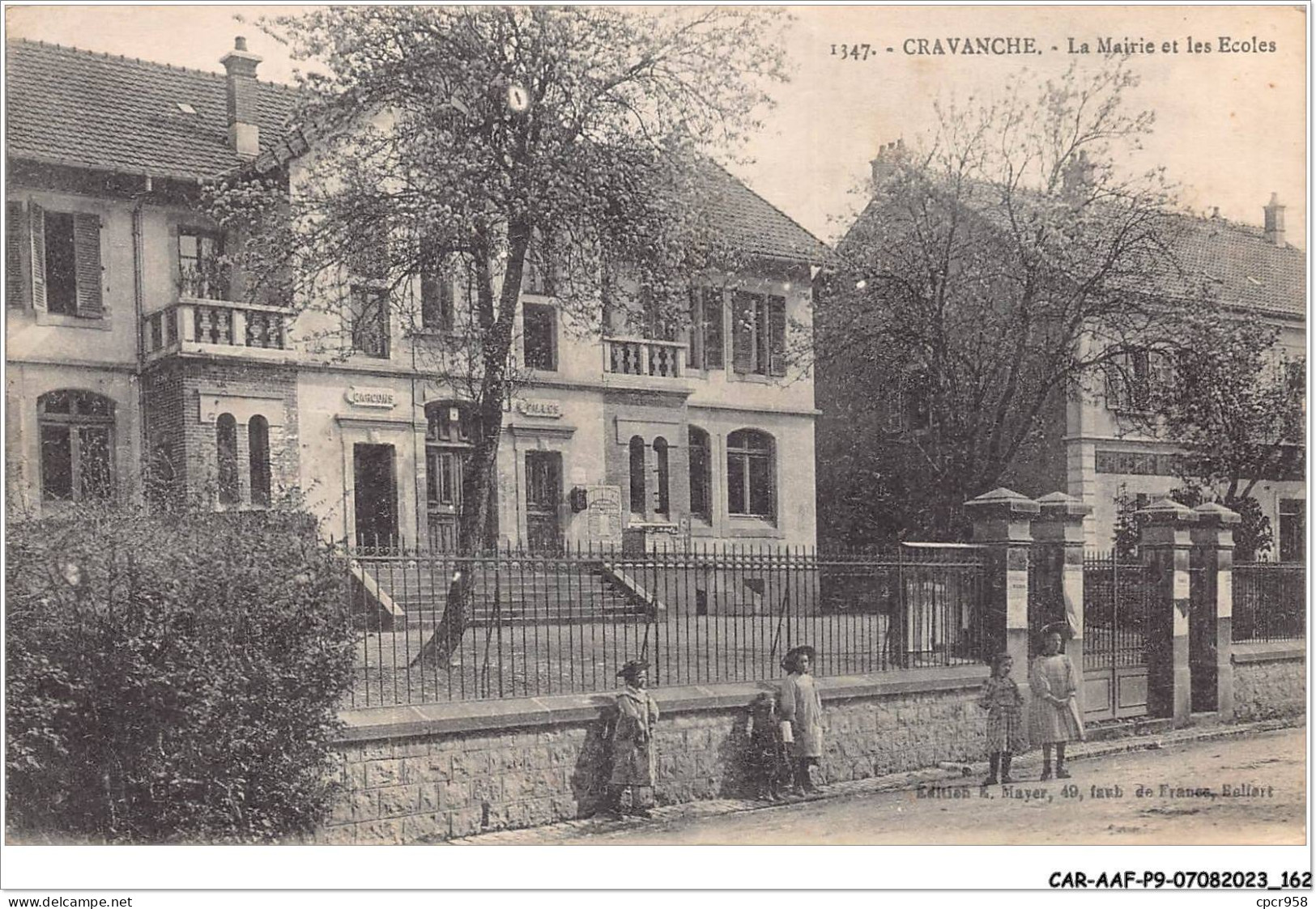 CAR-AAFP9-90-0836 - CRAVANCHE - La Mairie Et Les écoles - Sonstige & Ohne Zuordnung
