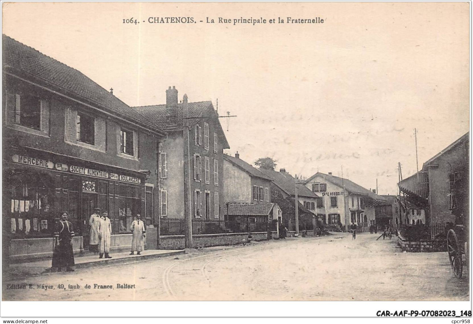 CAR-AAFP9-90-0829 - CHATENOIS - La Rue Principale Et La Fraternelle - Commerces - Châtenois-les-Forges