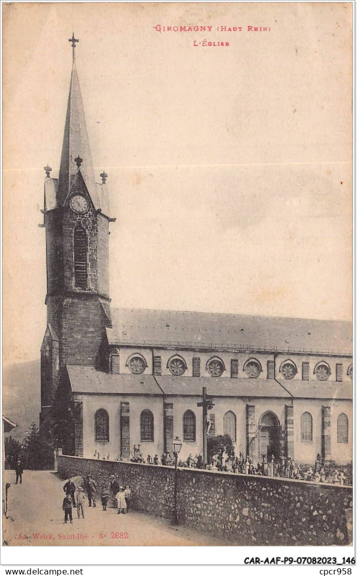 CAR-AAFP9-90-0828 - GIROMAGNY - L'église  - Giromagny