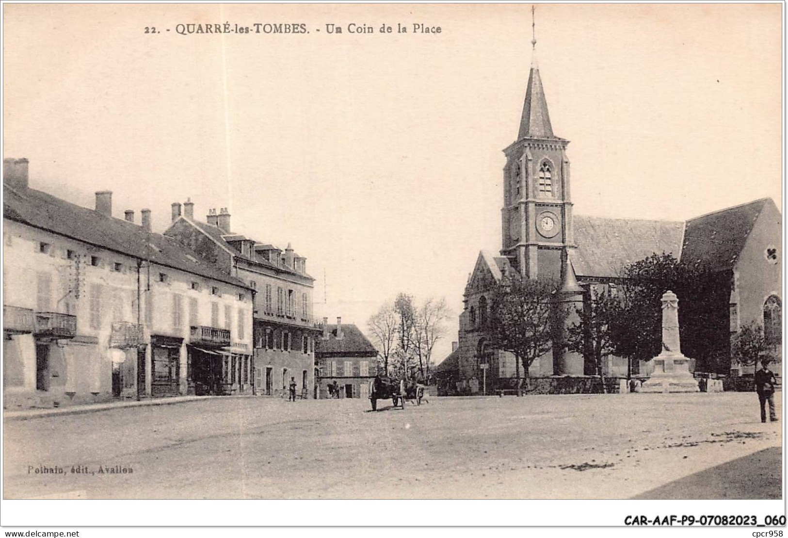 CAR-AAFP9-89-0785 - QUARRE-LES-TOMBES - Un Coin De La Place - Quarre Les Tombes