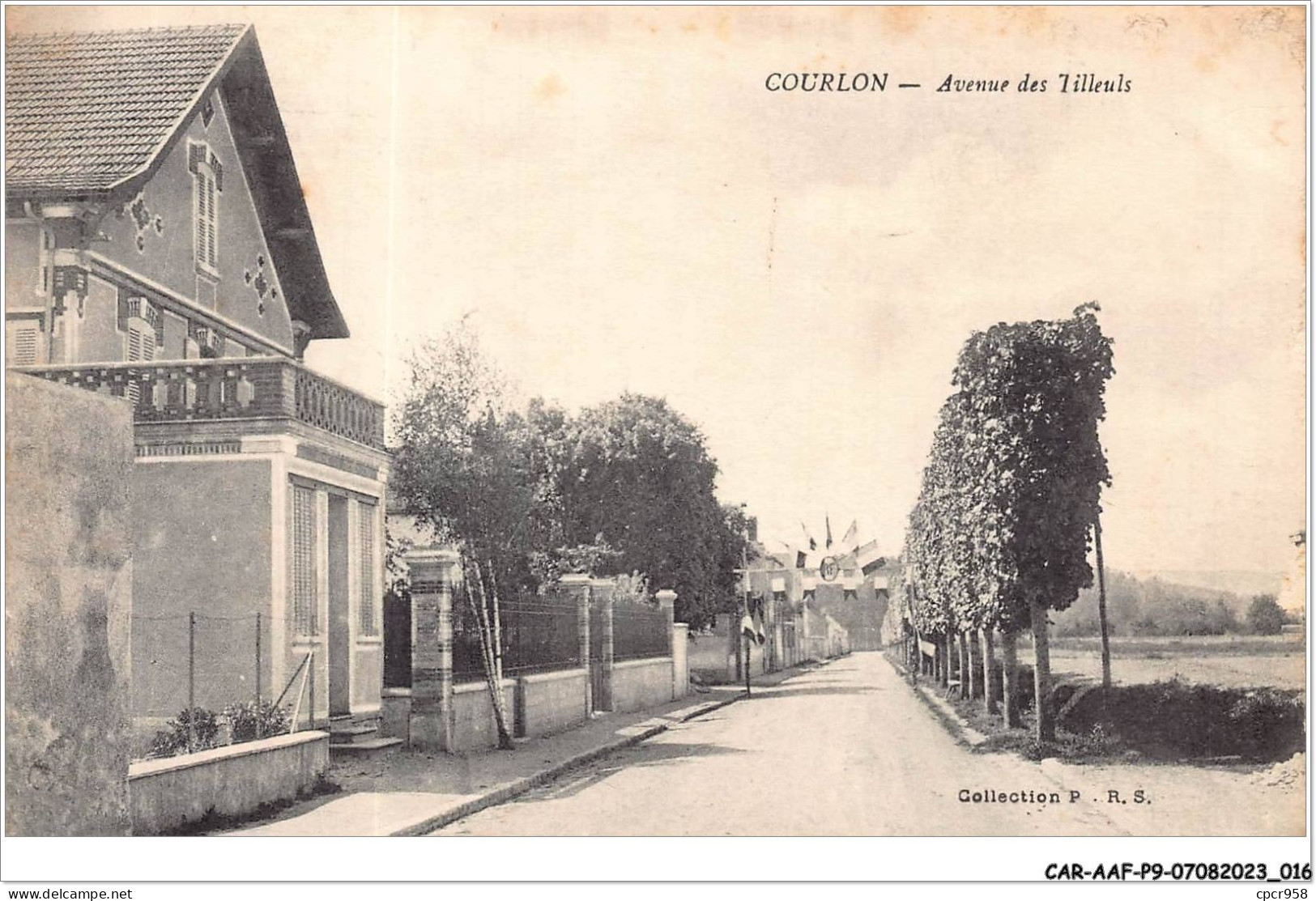 CAR-AAFP9-89-0763 - COURLON - Avenue Des Tilleuls - Sonstige & Ohne Zuordnung