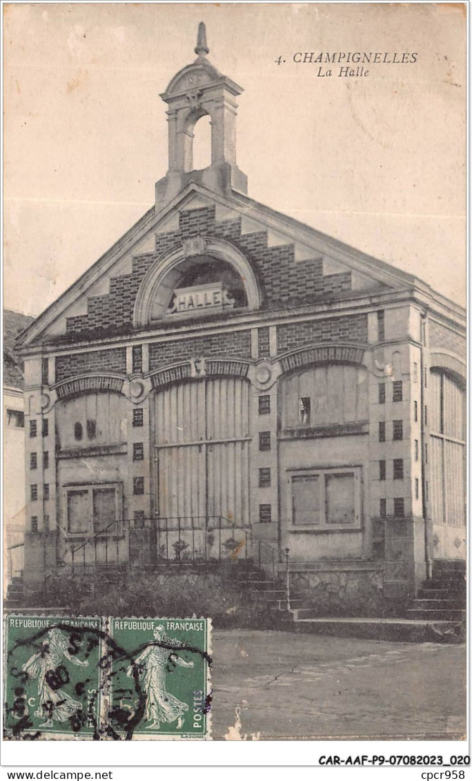 CAR-AAFP9-89-0765 - CHAMPIGNELLES - La Halle - Autres & Non Classés