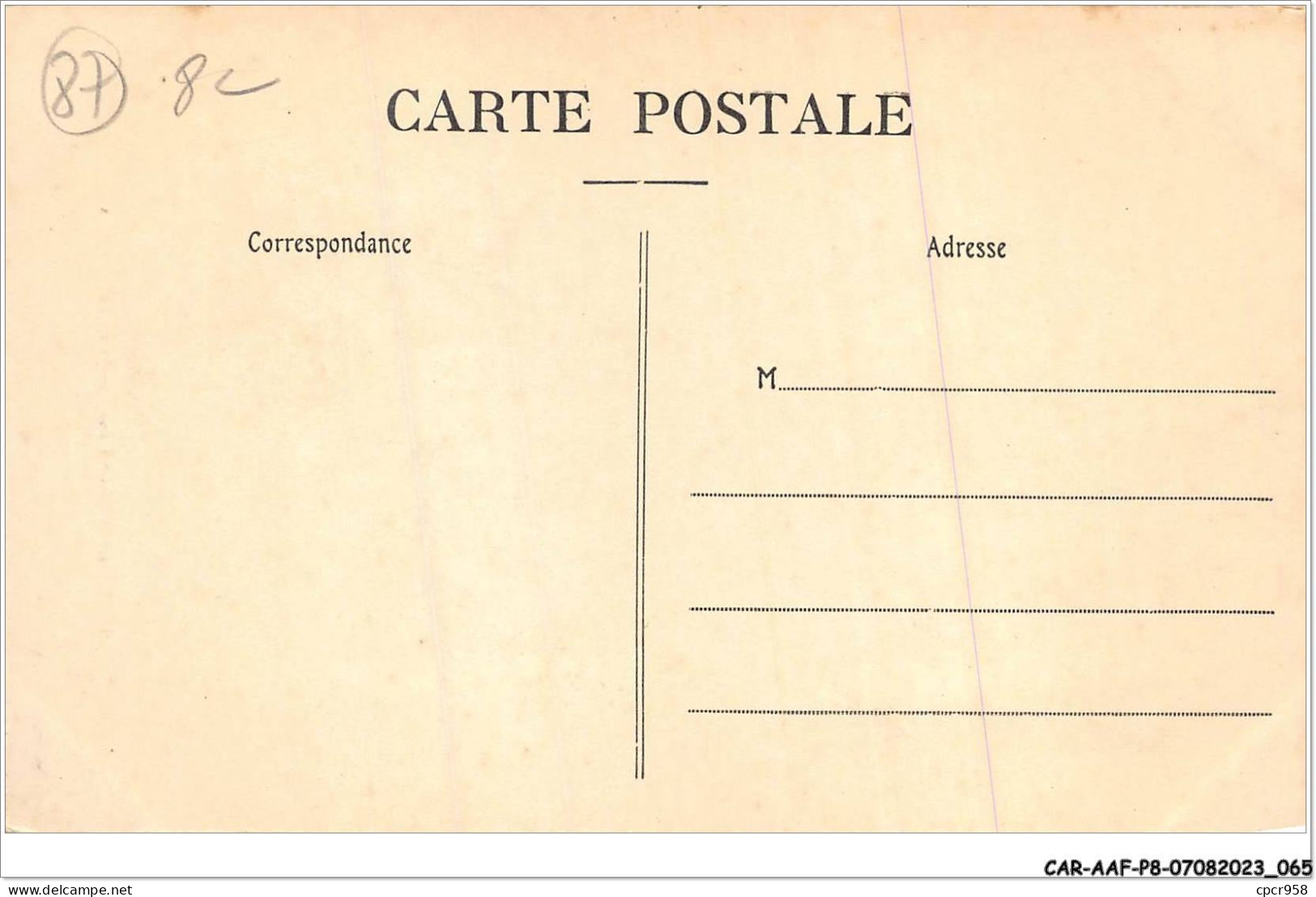 CAR-AAFP8-87-0692 - LIMOGES - Hôtel Des Postes Et Télégraphes - Limoges