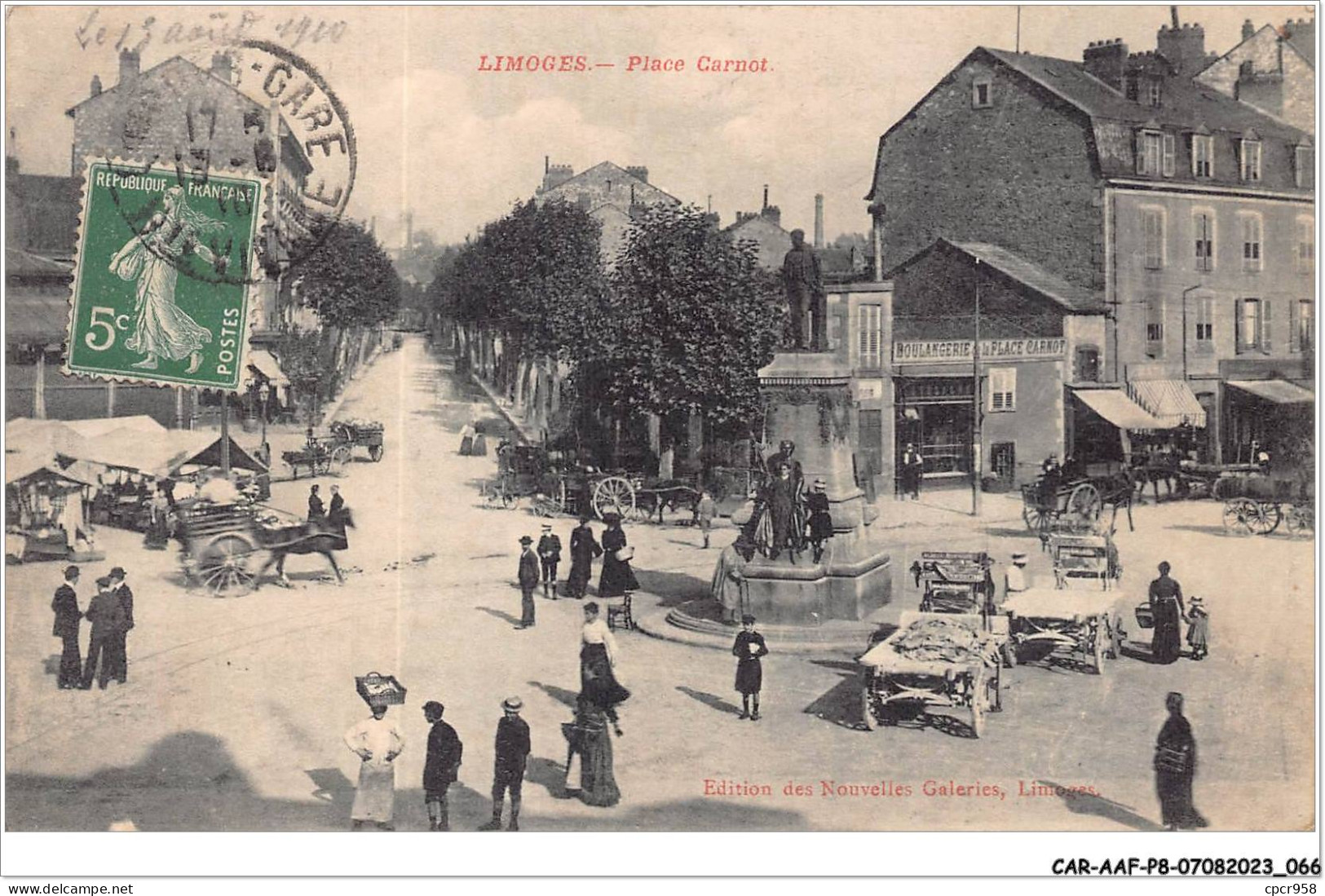 CAR-AAFP8-87-0693 - LIMOGES - Place Carnot - Boulangerie - Limoges