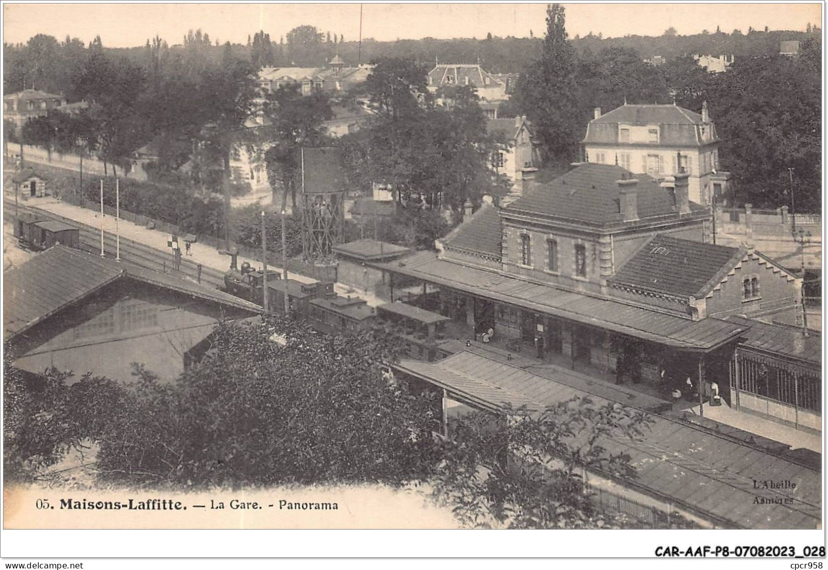 CAR-AAFP8-78-0674 - MAISONS-LAFFITTE - La Gare - Panorama - Train - Maisons-Laffitte