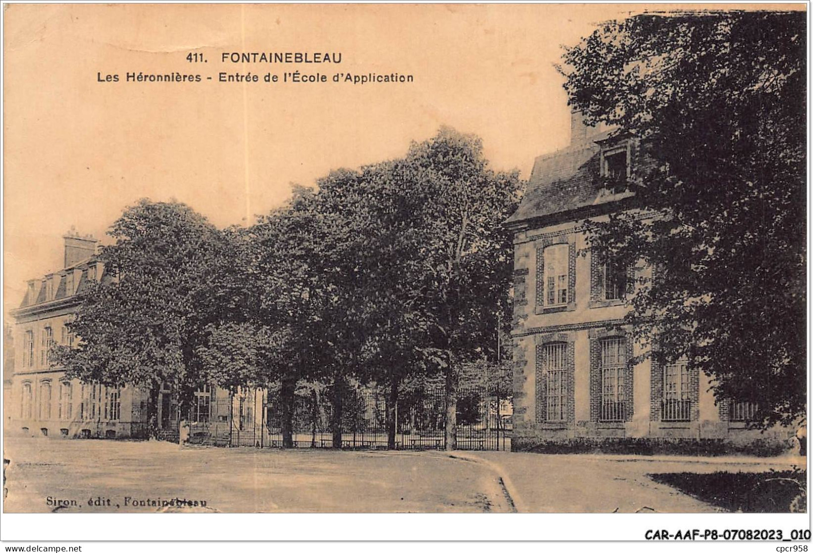 CAR-AAFP8-77-0665 - FONTAINEBLEAU - Les Héronnières - Entrée De L'école D'application - Fontainebleau