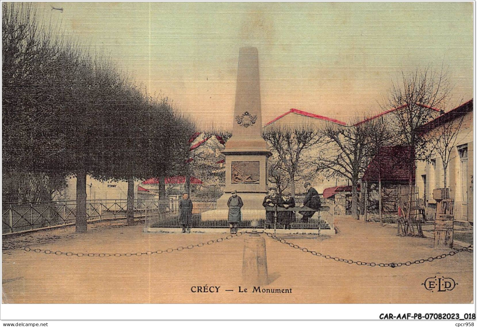 CAR-AAFP8-77-0669 - CRECY - Le Monument - ELD - Autres & Non Classés