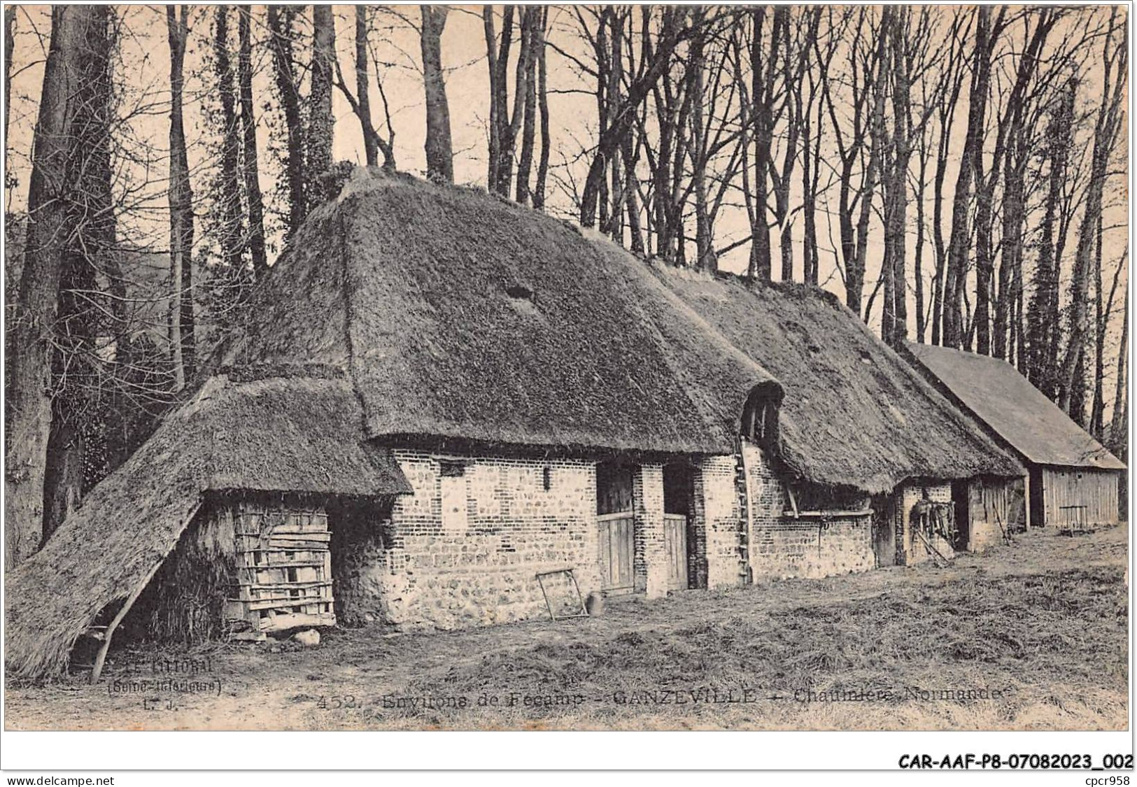 CAR-AAFP8-76-0661 - Environs De Fecamp  - GANZEVILLE - Chaunière Normande - Fécamp