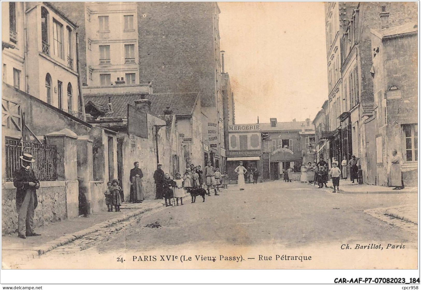 CAR-AAFP7-75-0649 - PARIS XVI - Le Vieux Passy - Rue Pétrarque - Mercerie - Paris (16)