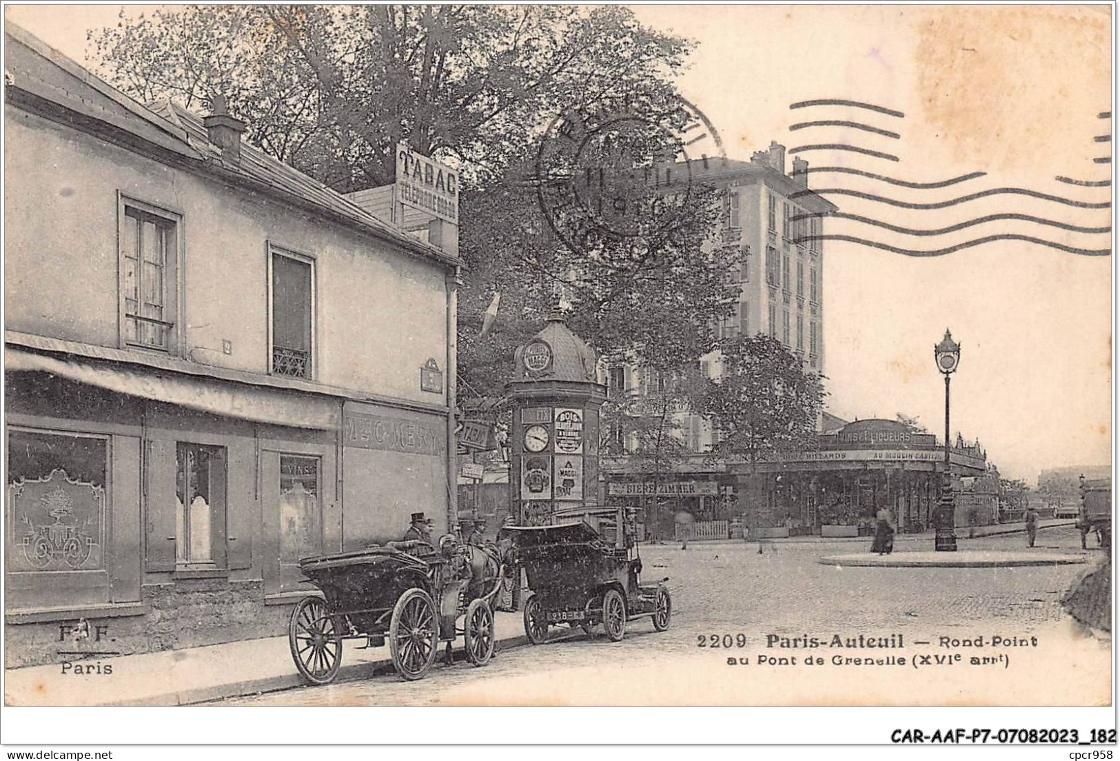 CAR-AAFP7-75-0648 - PARIS XVI - Paris-Auteuil - Rond-point Au Pont De Grenelle  - Distretto: 16