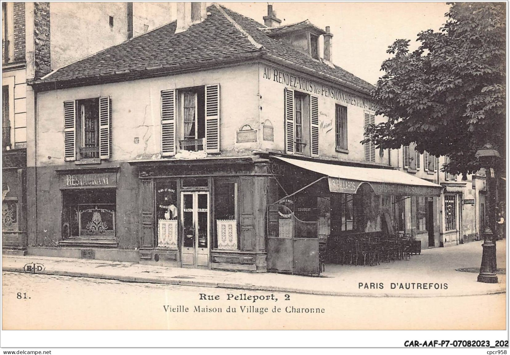 CAR-AAFP7-75-0658 - PARIS XX - Rue Pelleport - Vieille Maison Du Village De Charonne - District 20