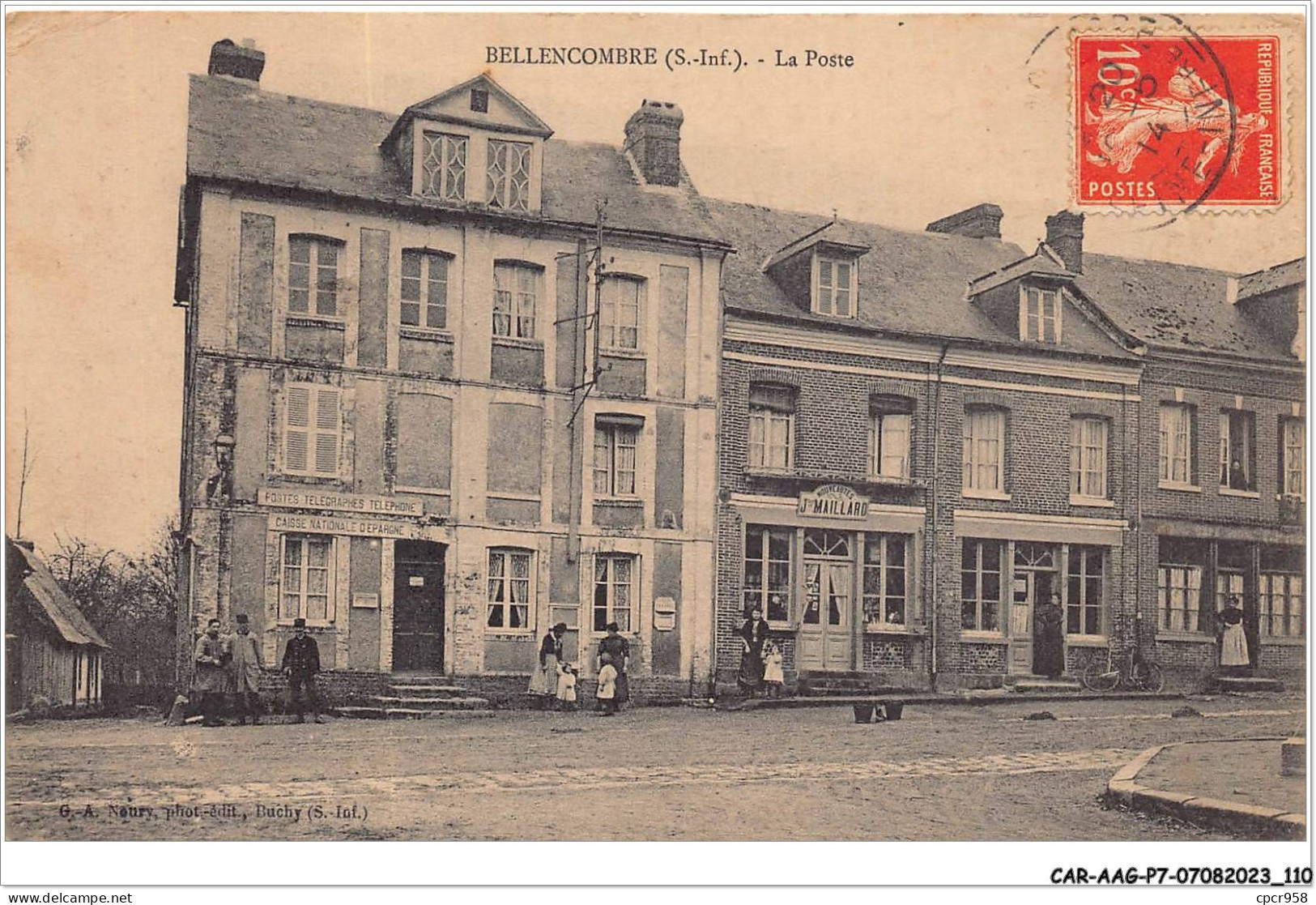 CAR-AAGP7-76-0626 - BELLECOMBRE - La Poste - Caisse Nationale D'Epargne  - Bellencombre