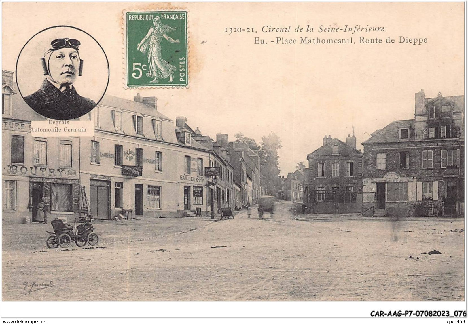 CAR-AAGP7-76-0609 - Circuit De La Seine-Inferieure - Place Mathomesnil - Route De DIEPPE - Sonstige & Ohne Zuordnung