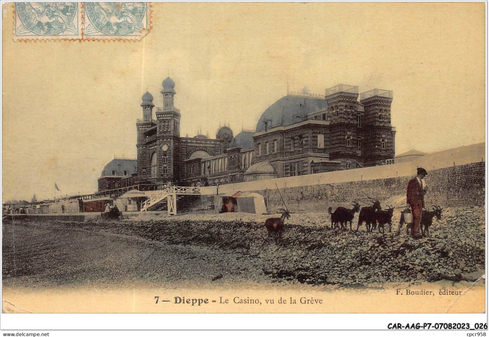 CAR-AAGP7-76-0584 - DIEPPE - Le Casino - Vu De La Greve - Dieppe