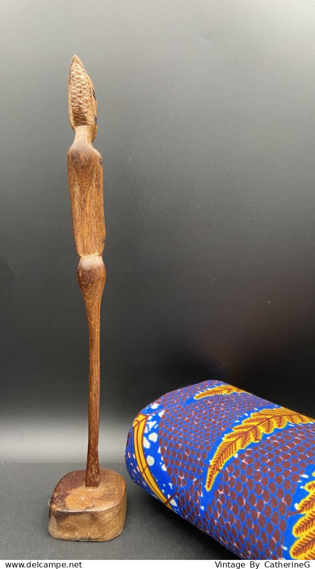 Statuette Ancienne TANZANIE Makondé Bois De Rose Ht 31 Cm  #240059 - Afrikanische Kunst