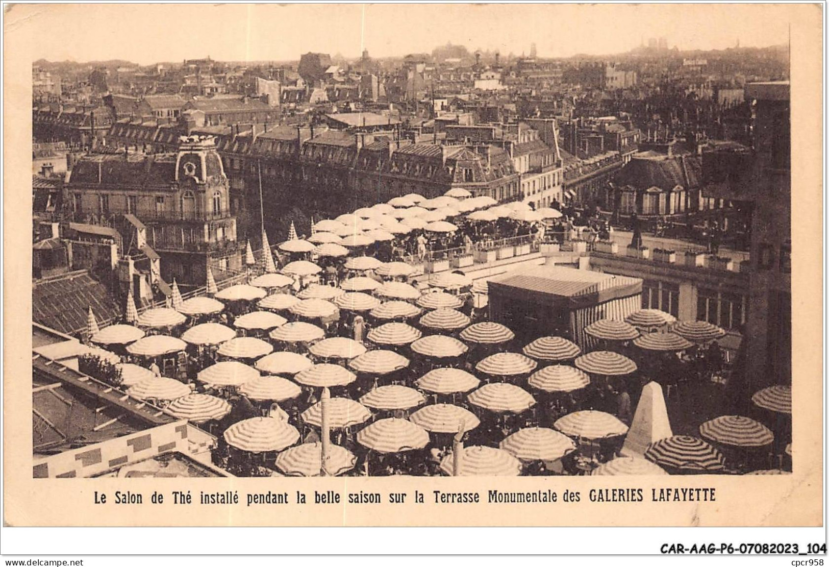 CAR-AAGP6-75-0535 - PARIS XVI - Le Salon De Thé Installé Sur La  Terrasse Monumentale Des GALERIES LAFAYETTE - Distretto: 16