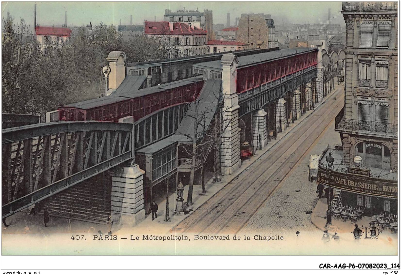 CAR-AAGP6-75-0540 - PARIS XVII - Le Métropolitain - Boulevard De La Chapelle - Metro - Distrito: 17