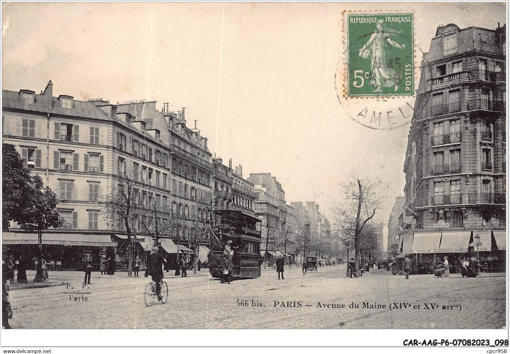 CAR-AAGP6-75-0532 - PARIS XIV - Avenue Du Maine (XIVe Et XVe) - Autobus A Etage - Distrito: 14