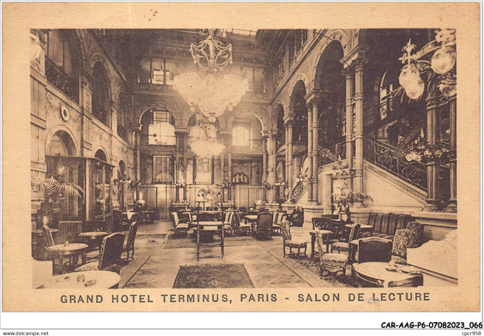 CAR-AAGP6-75-0516 - PARIS VIII - Salon De Lecture - Grand Hotel Terminus  - Distretto: 08