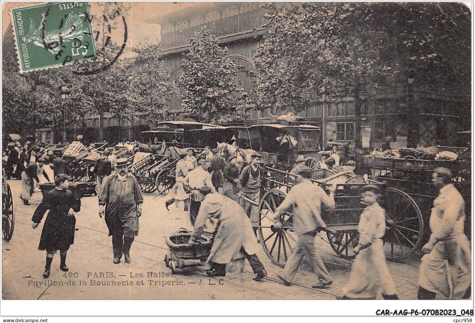 CAR-AAGP6-75-0507 - PARIS I - Les Halles - Pavillon De La Boucherie Et Triperie  - Arrondissement: 01