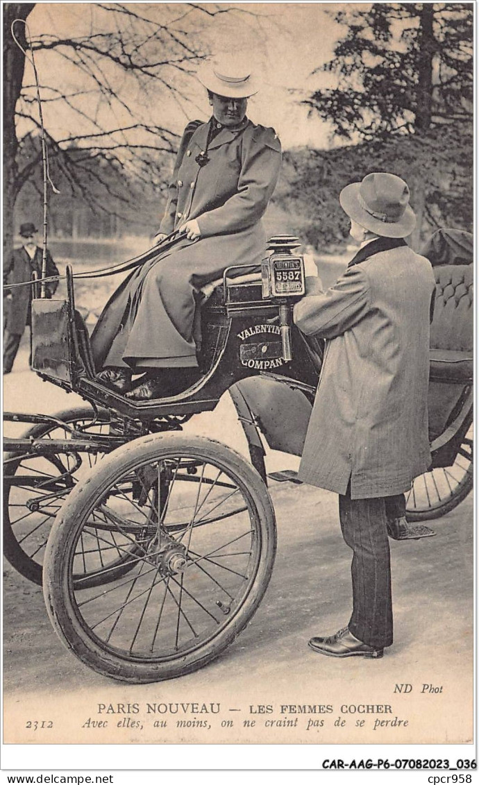 CAR-AAGP6-75-0501 - PARIS - Les Femmes Cocher - Avec Elles, Au Moins, On Ne Craint Pas De Se Perdre - Sonstige & Ohne Zuordnung