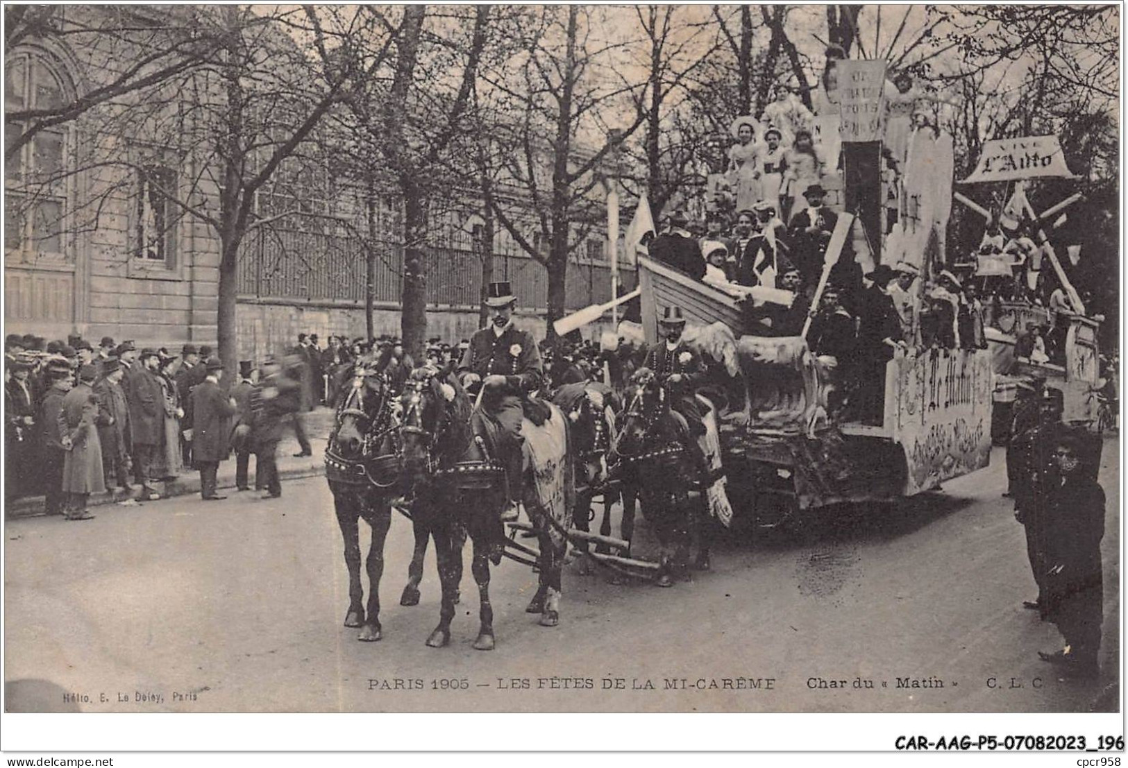 CAR-AAGP5-75-0480 - PARIS - Les Fetes De La Mi-Careme - Char Du Matin  - Sonstige & Ohne Zuordnung