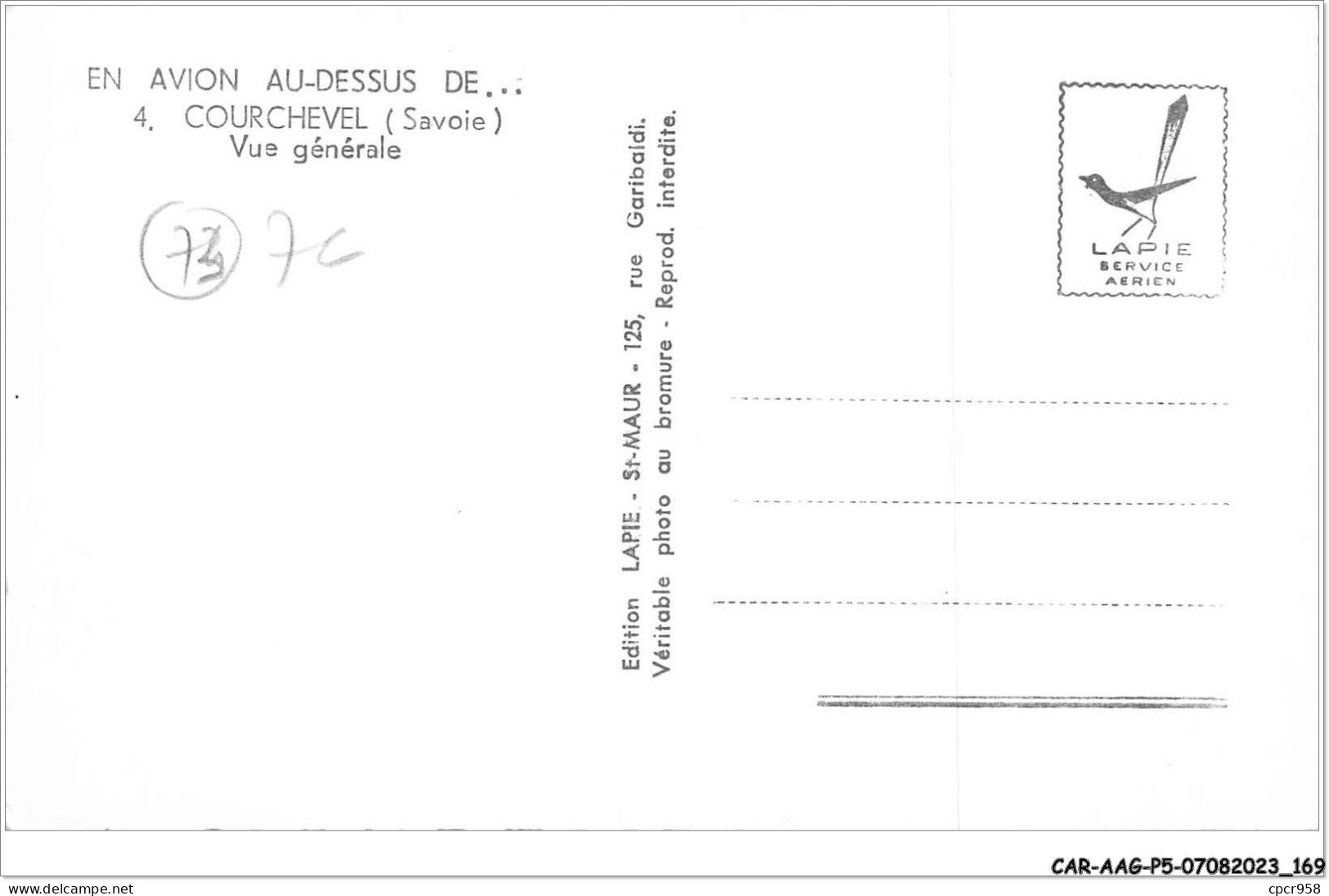 CAR-AAGP5-73-0466 - COURCHEVEL - Vue Générale  - Courchevel