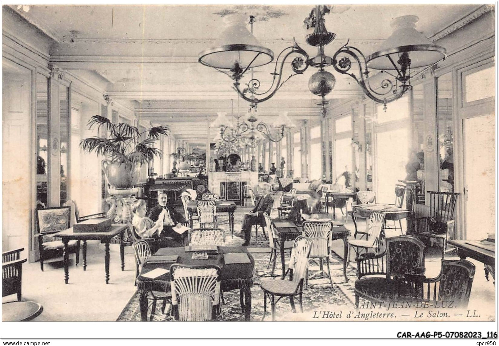 CAR-AAGP5-64-0440 - SAINT JEAN DE LUZ - L'Hotel D'Angleterre - Le Salon  - Saint Jean De Luz