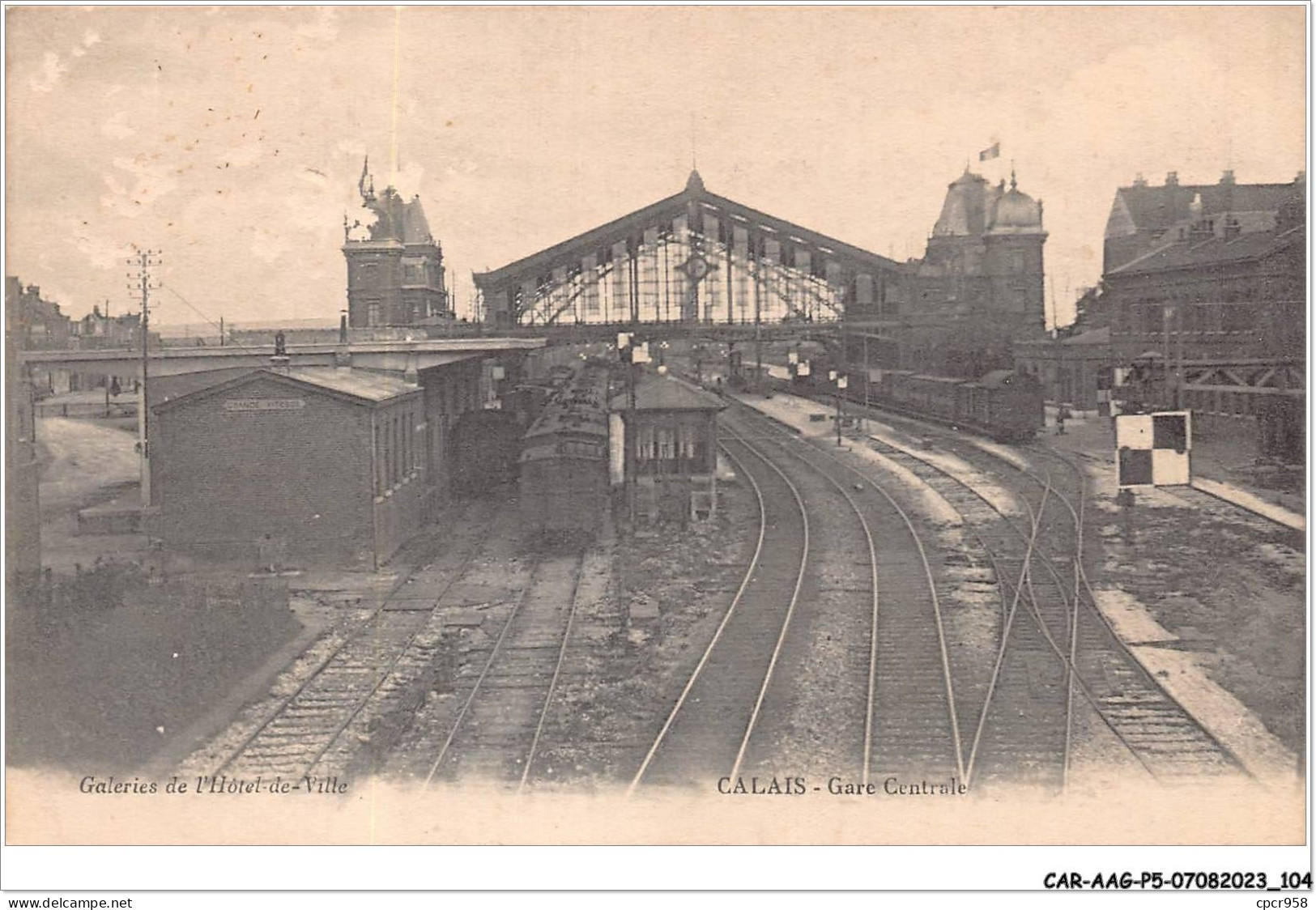 CAR-AAGP5-62-0434 - CALAIS - Gare Centrale - Train - Calais