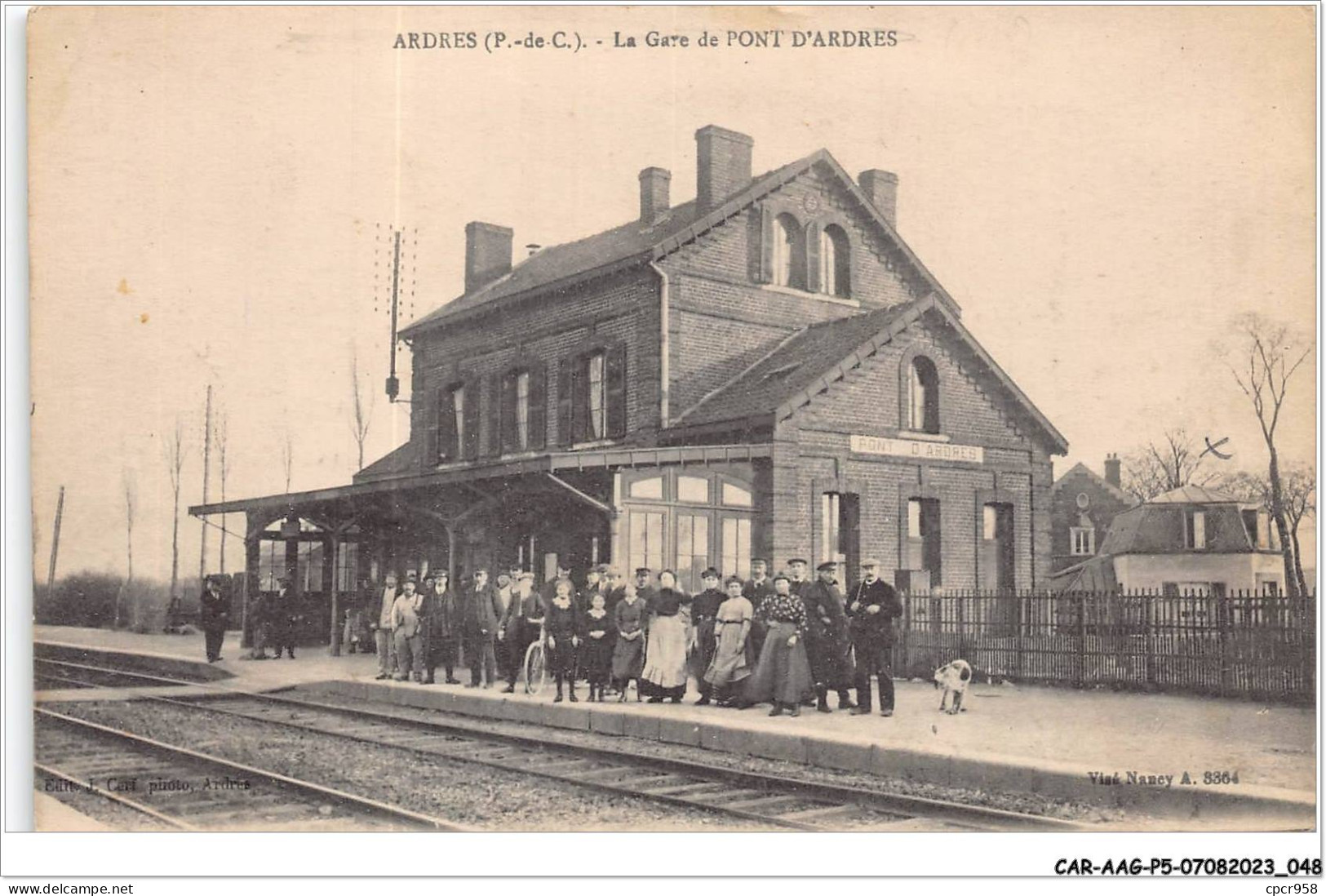 CAR-AAGP5-62-0406 - ARDRES - La Gare De Pont D'ARDRES - Ardres