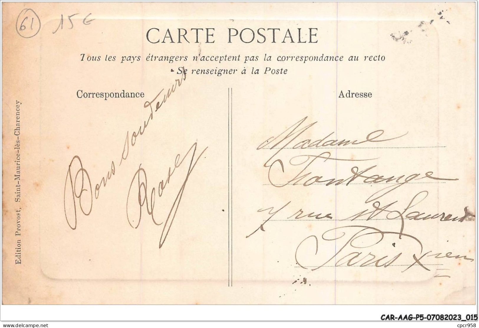 CAR-AAGP5-61-0389 - SAINT-MAURICE-LES-CHARENCEY - Vue Générale Du Bourg  - Other & Unclassified